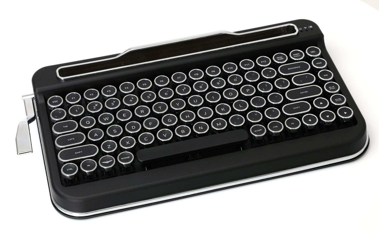 【美品】　ELRETRON PENNA ワイヤレスキーボード Amazon.com: Elretron Penna Bluetooth Keyboard with Black Chrome